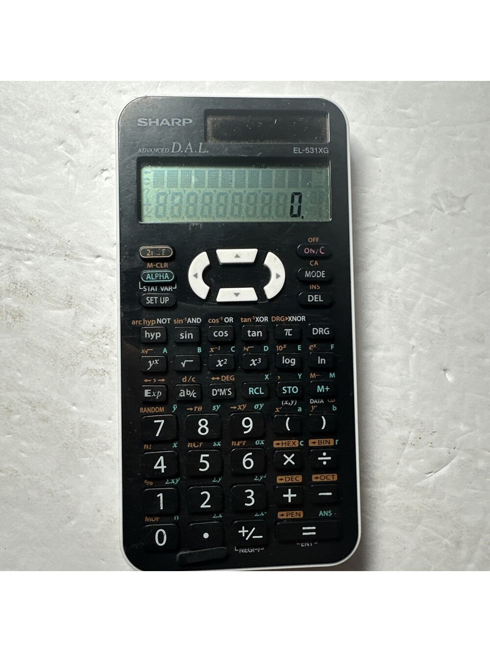 Sharp Scientific Calculator Advanced D.A.L.. EL-531-XG With Sliding Cover Work